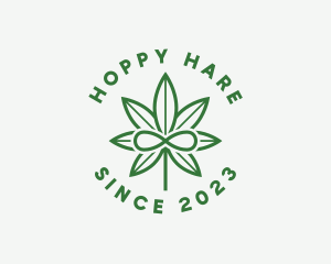 Infinity Marijuana Leaf logo design