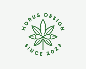 Infinity Marijuana Leaf logo design