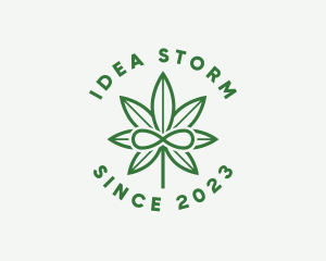 Infinity Marijuana Leaf logo design