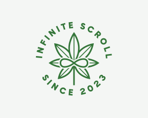 Infinity Marijuana Leaf logo design