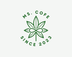 Infinity Marijuana Leaf logo design