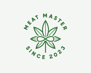 Infinity Marijuana Leaf logo design