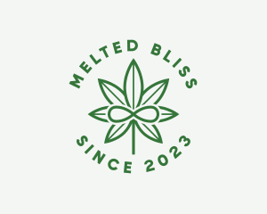 Infinity Marijuana Leaf logo design