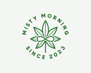 Infinity Marijuana Leaf logo design