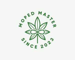 Infinity Marijuana Leaf logo design