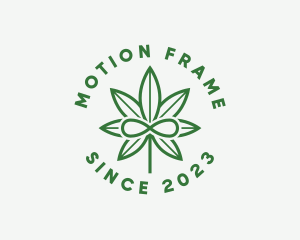 Infinity Marijuana Leaf logo design