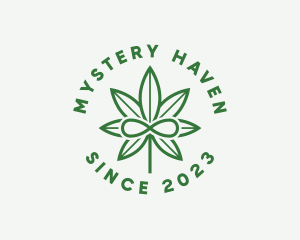 Infinity Marijuana Leaf logo design