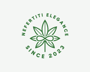 Infinity Marijuana Leaf logo design