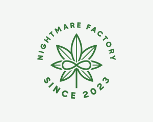 Infinity Marijuana Leaf logo design