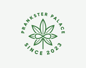 Infinity Marijuana Leaf logo design