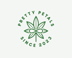 Infinity Marijuana Leaf logo design