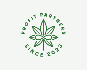 Infinity Marijuana Leaf logo design