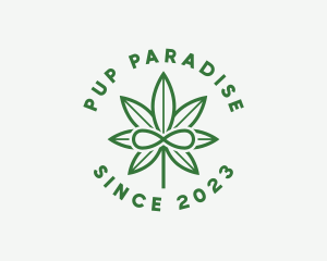 Infinity Marijuana Leaf logo design