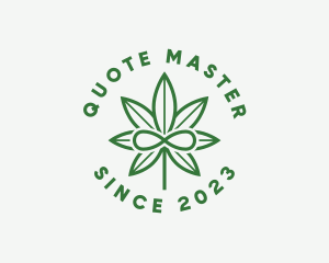 Infinity Marijuana Leaf logo design