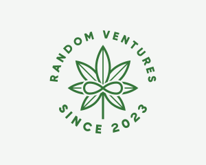 Infinity Marijuana Leaf logo design