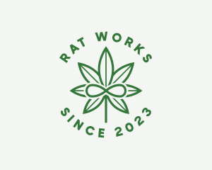 Infinity Marijuana Leaf logo design
