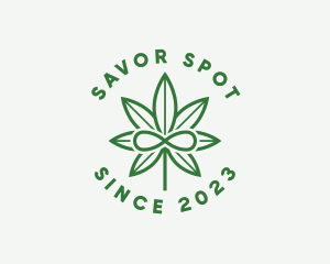 Infinity Marijuana Leaf logo design