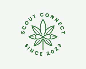 Infinity Marijuana Leaf logo design