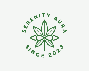 Infinity Marijuana Leaf logo design