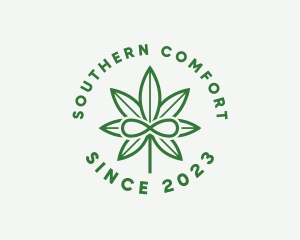 Infinity Marijuana Leaf logo design