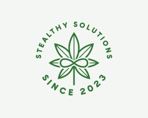 Infinity Marijuana Leaf logo design