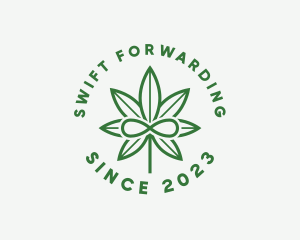 Infinity Marijuana Leaf logo design