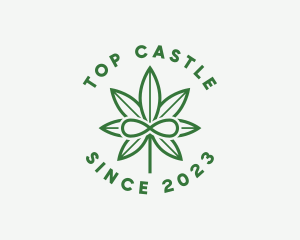 Herbal - Infinity Marijuana Leaf logo design