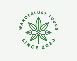 Infinity Marijuana Leaf logo design