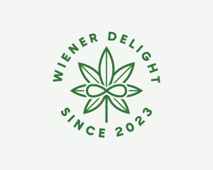 Infinity Marijuana Leaf logo design