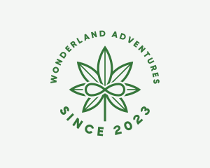 Infinity Marijuana Leaf logo design