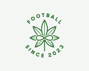 Plantation - Infinity Marijuana Leaf logo design