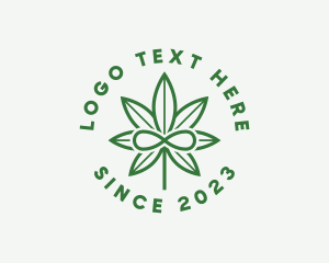 Leaf - Infinity Marijuana Leaf logo design