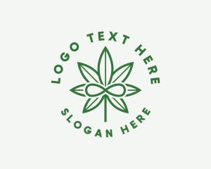 Infinity Marijuana Leaf Logo