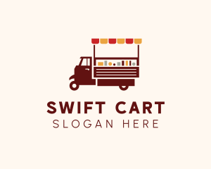 Fast Food Cart Vehicle  logo design