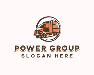 Automobile Cargo Truck Logo