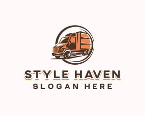 Automobile Cargo Truck Logo