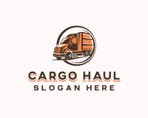 Automobile Cargo Truck logo design