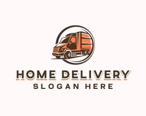 Automobile Cargo Truck logo design