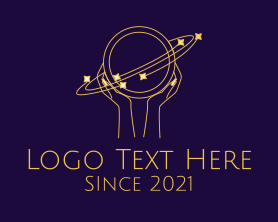 Cosmic - Minimalist Cosmic Hand logo design