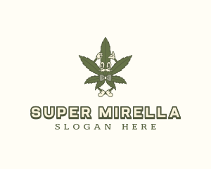 Weed Marijuana Gentleman  Logo