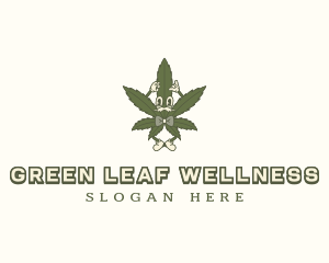 Cbd - Weed Marijuana Gentleman logo design