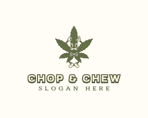 Marijuana - Weed Marijuana Gentleman logo design