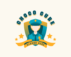 Police - Female Police Patrol logo design