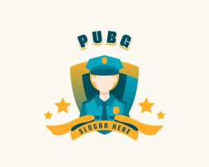 Police Cap - Female Police Patrol logo design