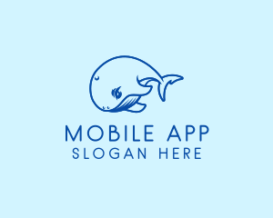 Aquarium - Sea Whale Waterpark logo design