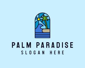 Island Beach Mosaic  logo design