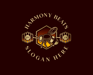 Insect - Honey Bee Hive logo design