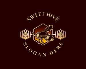 Honey Bee Hive logo design