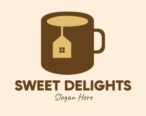 Caffeine - Realty House Tea Mug logo design