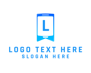 Smartphone - Mobile Tech Gadget logo design
